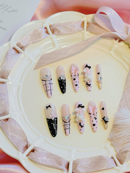 Kawaii Bear 3D Press-On Nails – The Baby Doll